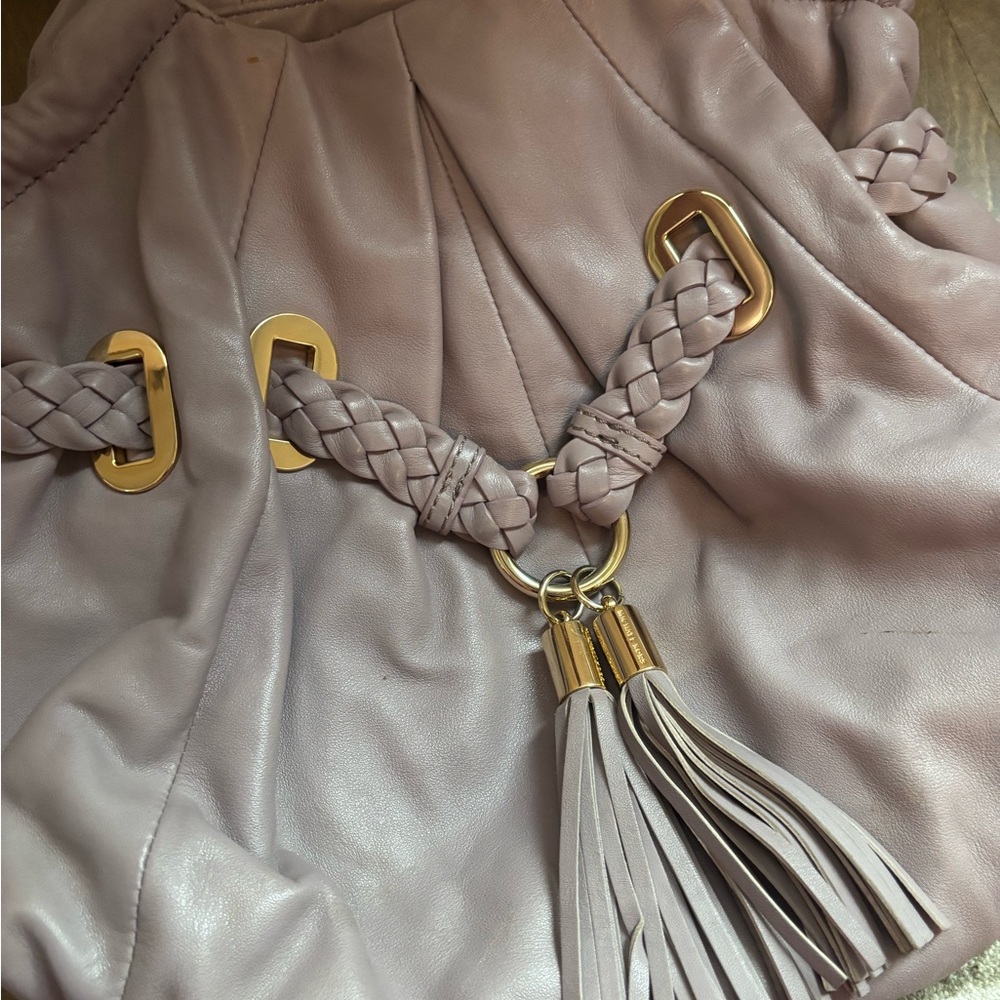 Michael Kors Lavender Shoulder Bag with Gold Accents - Picture 2 of 4